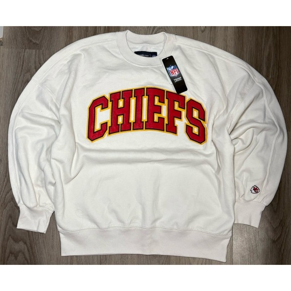 Abercrombie & Fitch NFL Kansas City Chiefs Sweatshirt Oversized Sunday Crew M - Picture 5 of 10